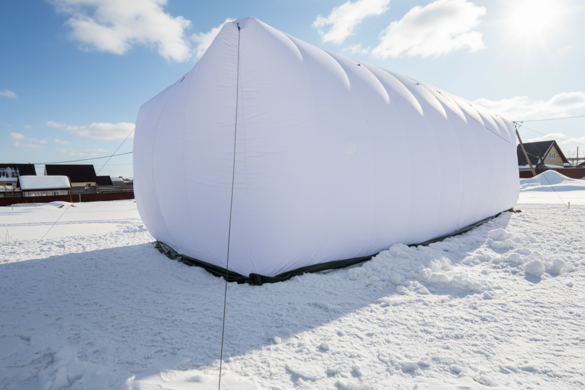 Бескаркасная палатка 15х6х5 м