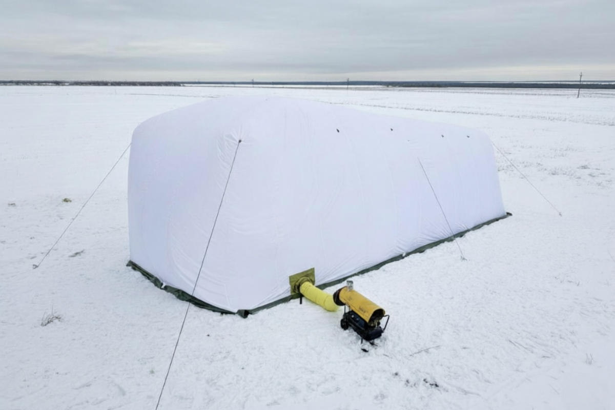 Бескаркасная палатка 14х6х5 м