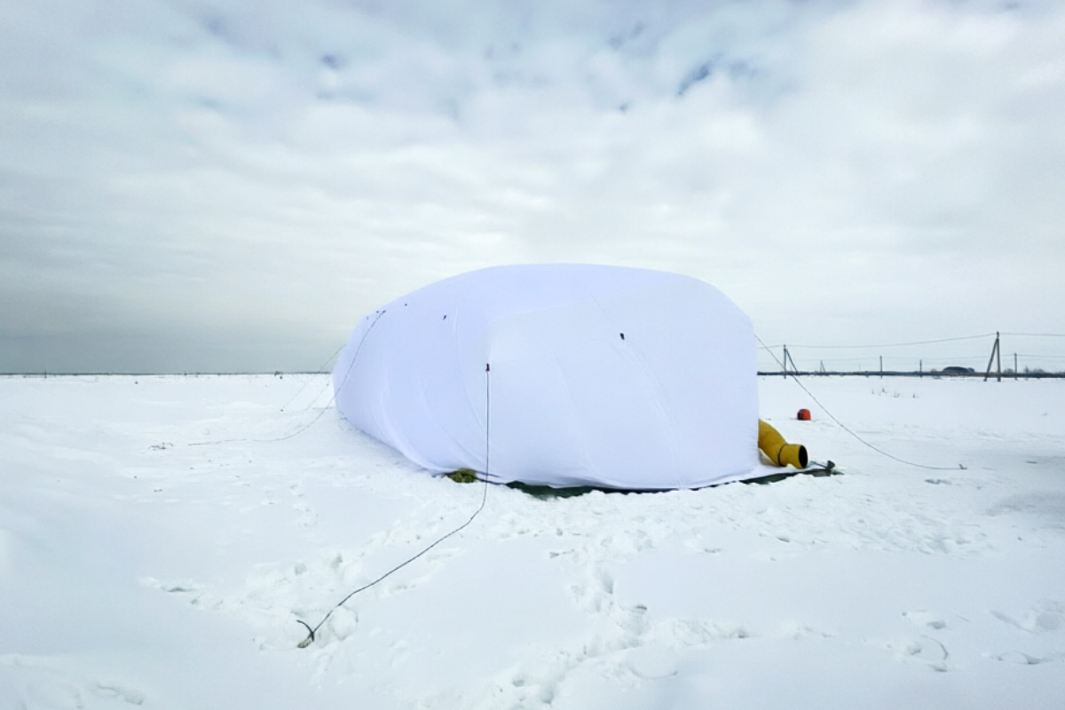 Бескаркасная палатка 12х9х5 м